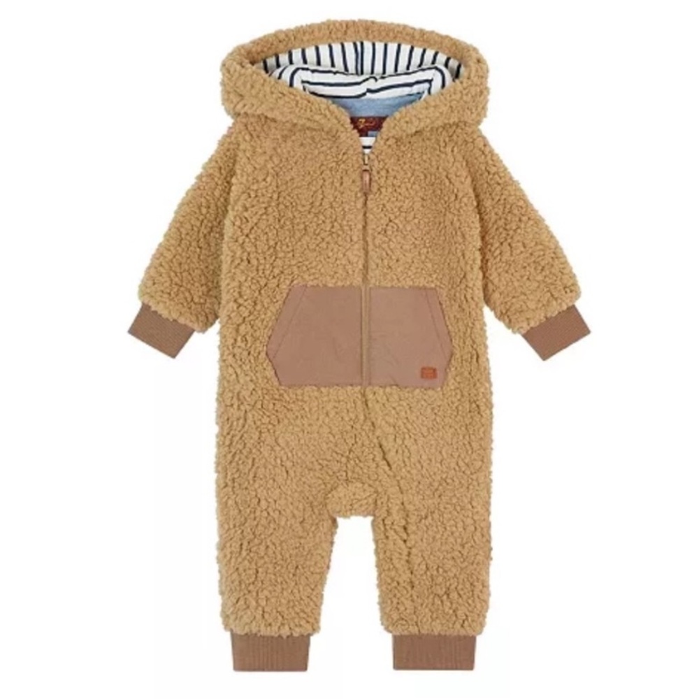 7 for all mankind fleece khaki baby suit